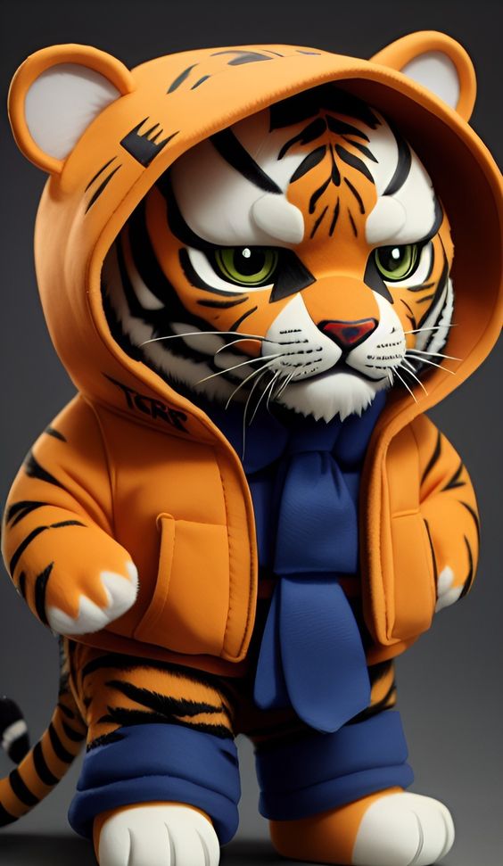 Het felle karakter van de babytijger