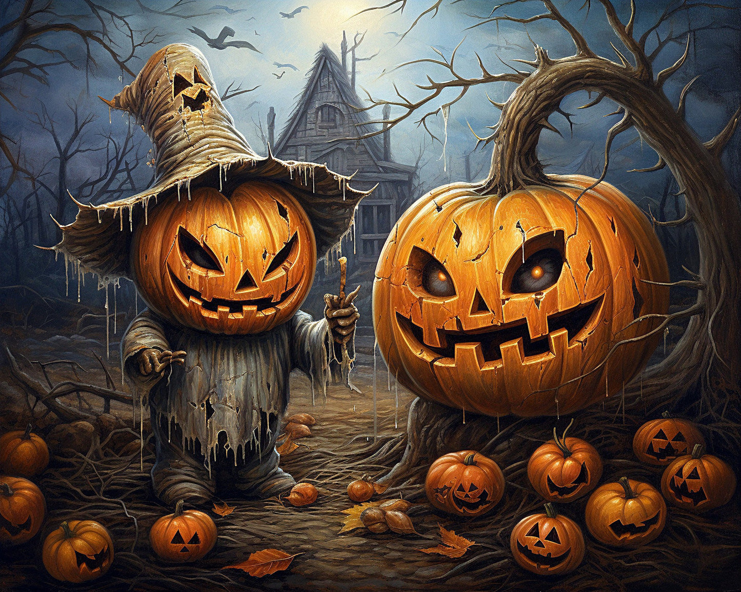 De mysterieuze gloed van een Halloween-pompoen