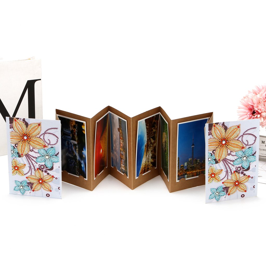 Albumomslag met gele en blauwe bloemen Painting