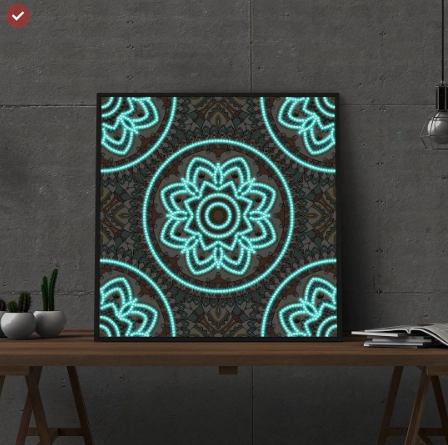 Mandala Kunst lichtgevend diamond painting