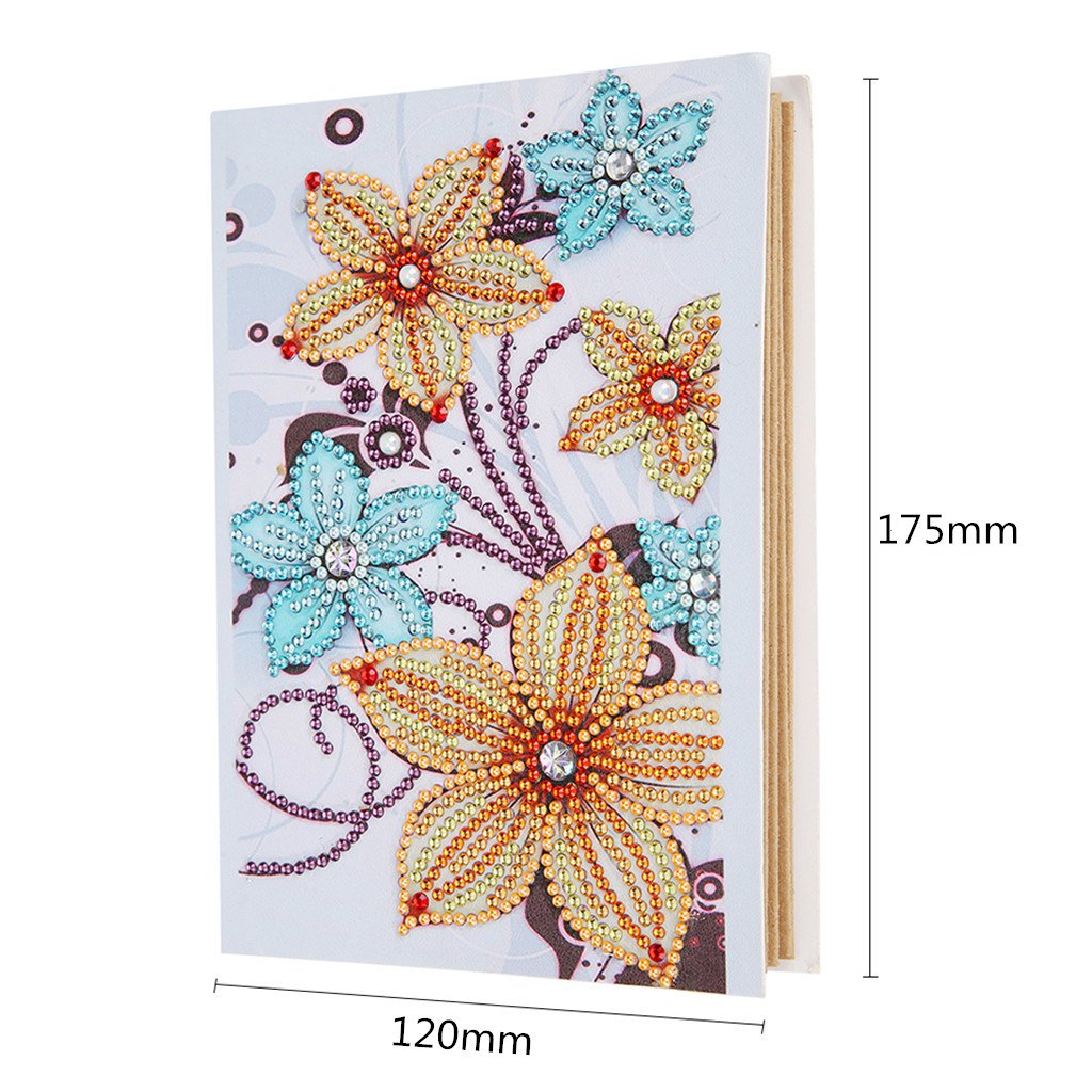 Albumomslag met gele en blauwe bloemen Painting