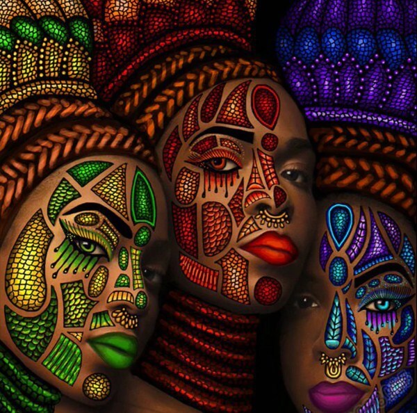 African Women Full Drill Painting Kit