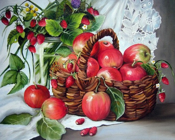 Apple Basket Paint by Diamonds