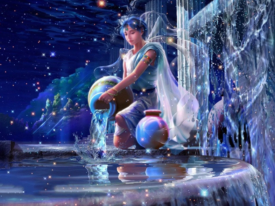 Aquarius Zodiac Diamond Painting Kit