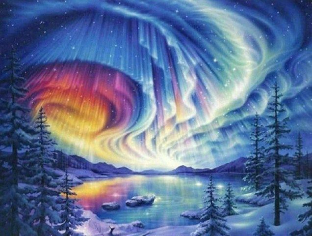 Northern Lights Diamond Painting Kit