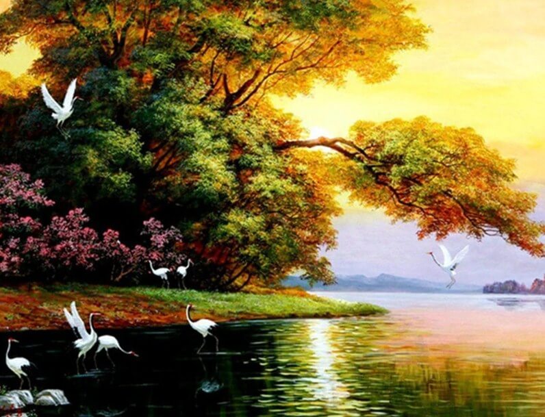 Lake Landscape Diamond Painting Kit