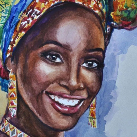 Black Lady Diamond Painting Kit