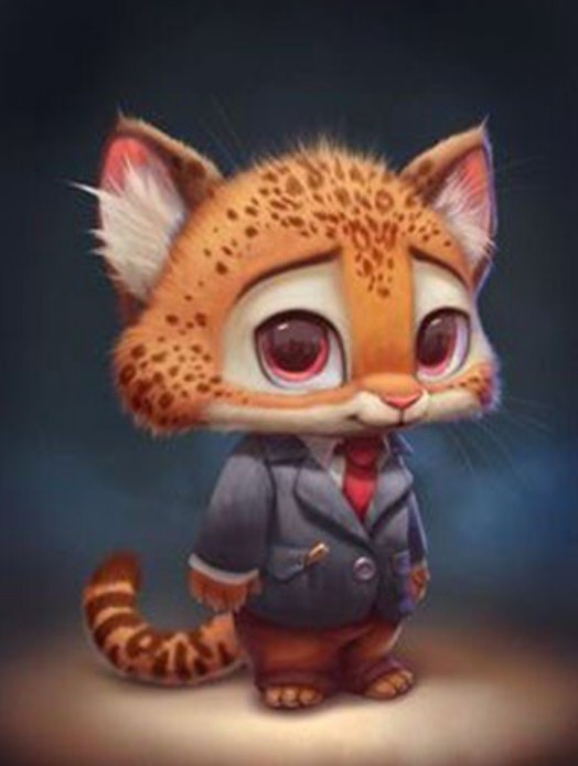 Cartoon Fox Paint by Diamonds