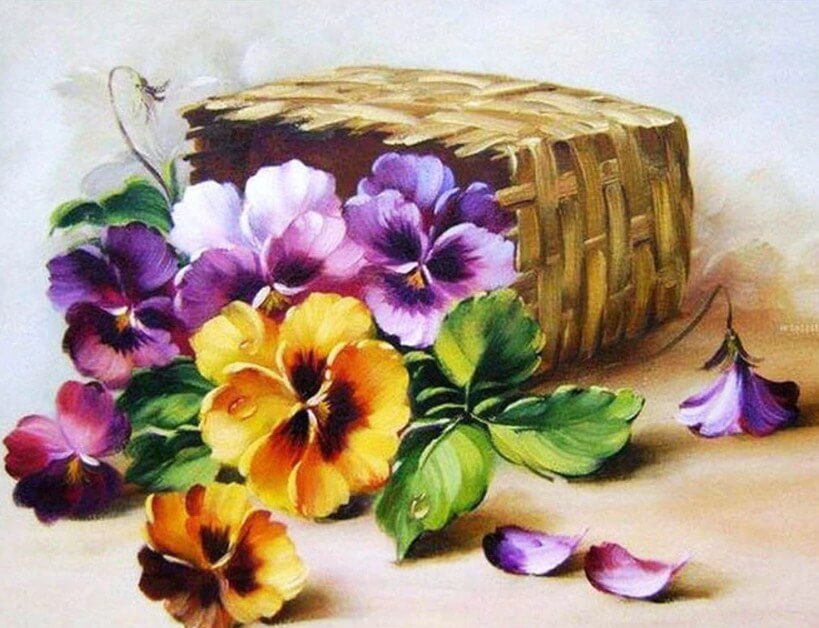 Full Drill Flowers Painting