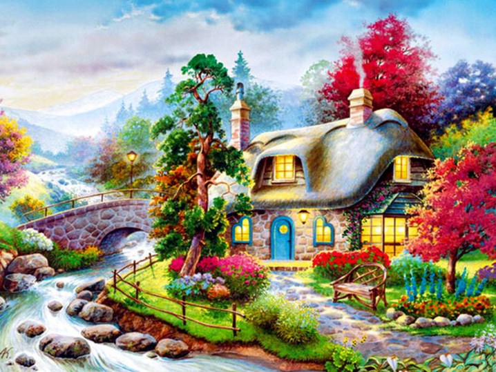 Cozy Cottage Diamond Painting Kit