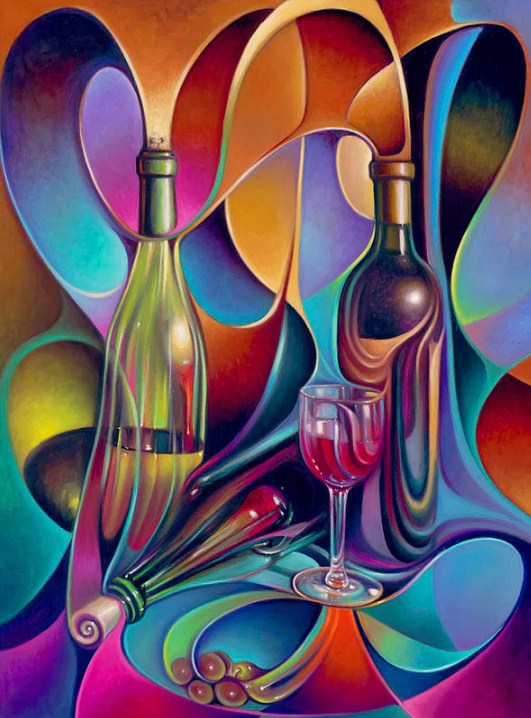 Curvismo Metal Art Paint by Diamonds