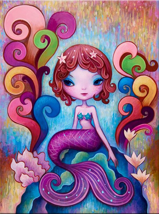 Cute Little Mermaid Diamond Painting Kit