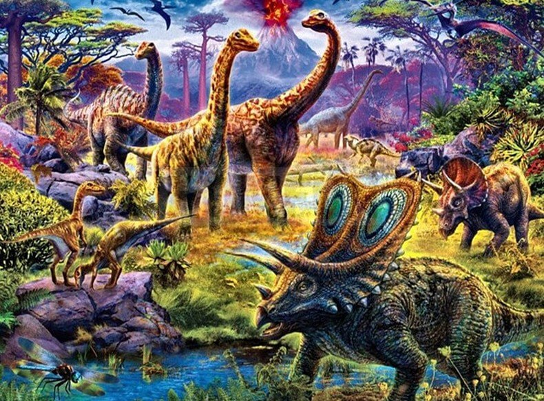 Dinosaurs Diamond Painting Kit