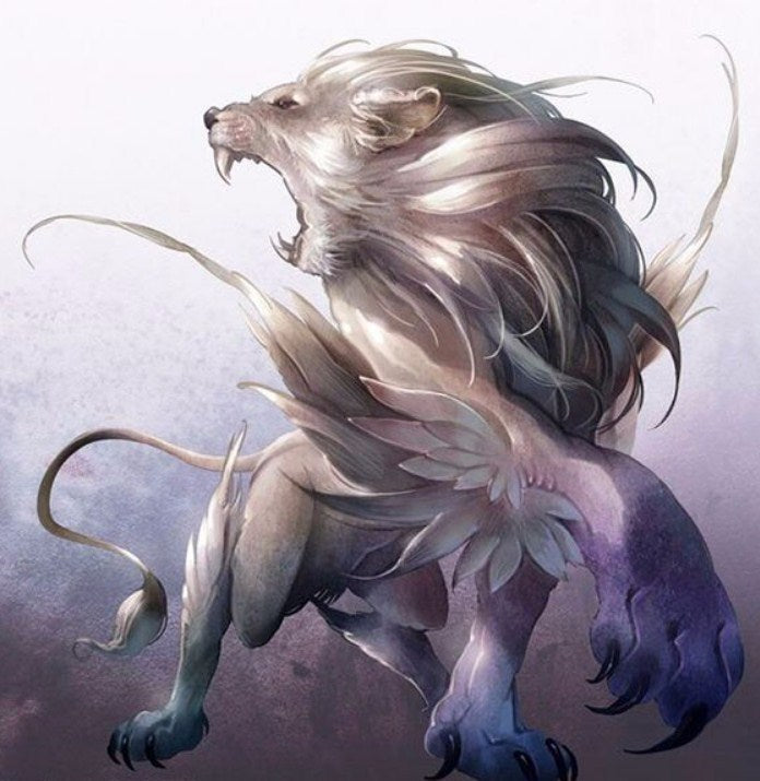 Fantasy White Lion Diamond Art Kit