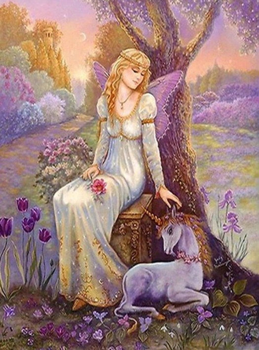 Goddess of Unicorns Diamond Painting Kit