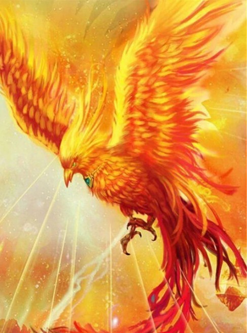 Golden Phoenix Diamond Painting Kit
