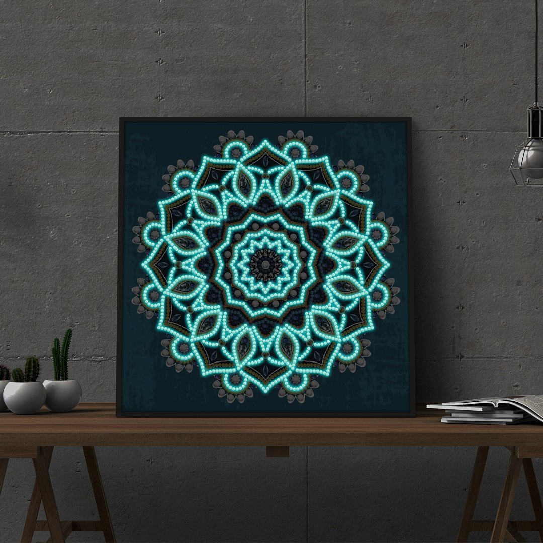 5D-nacht gloed Mandala Speciaal diamond painting