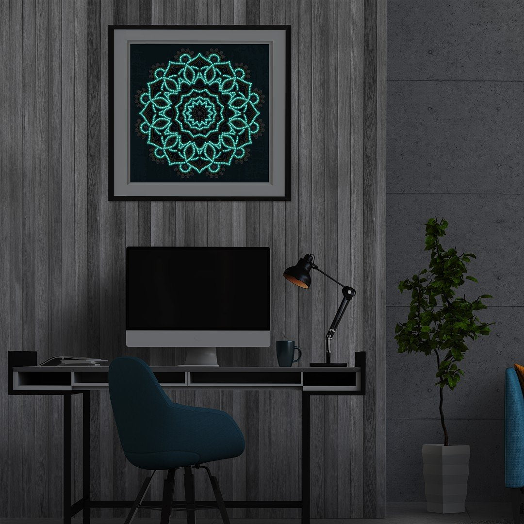 5D-nacht gloed Mandala Speciaal diamond painting