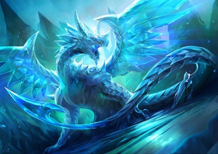 Ice Crystal dragon Diamond Painting Kit