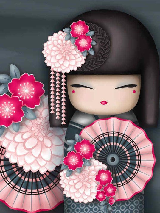Japanese Doll Paint by Diamonds
