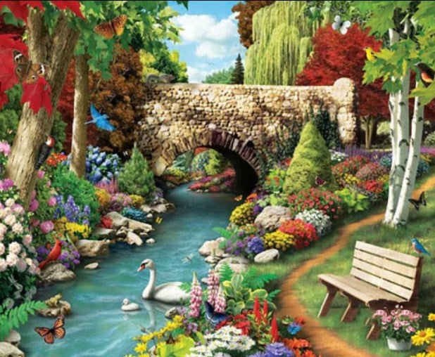Lake & Garden Diamond Painting Kit