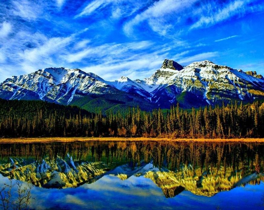 Mountain Lake Paint by Diamonds