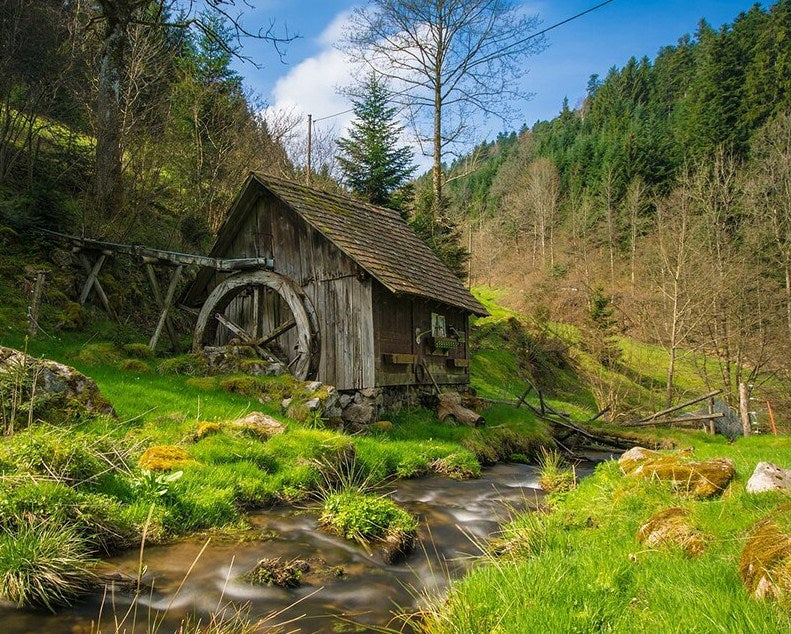 Old Barn by the River Diamond Painting Kit