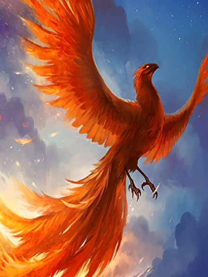 feniks In de lucht - DIY diamond painting