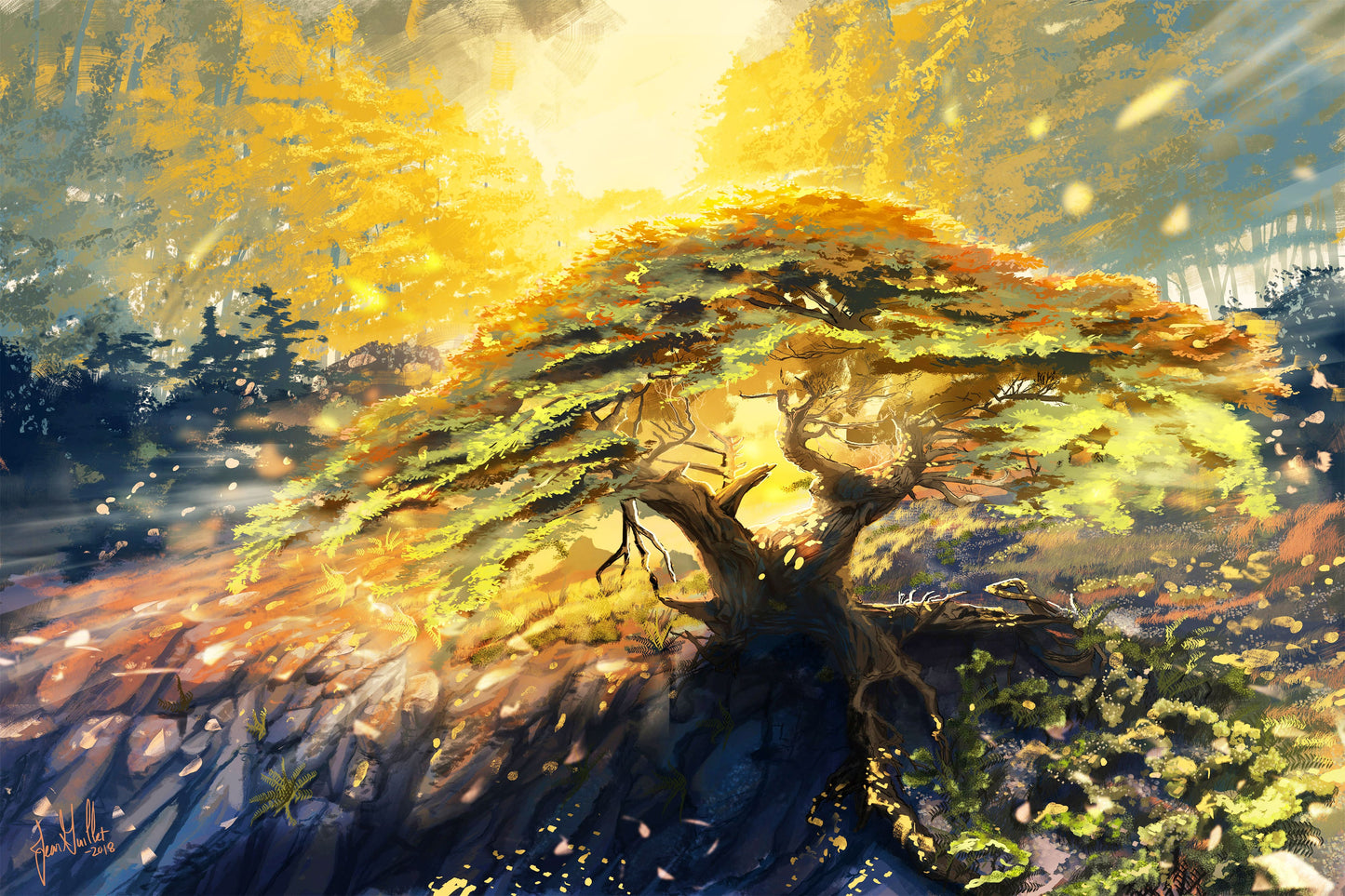 Beautiful tree diamond painting