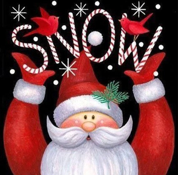 Snow Season Christmas Card Diamond Painting