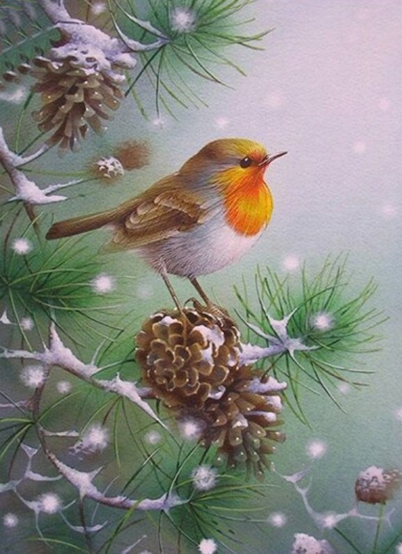 Sweet Sparrow Paint by Diamonds