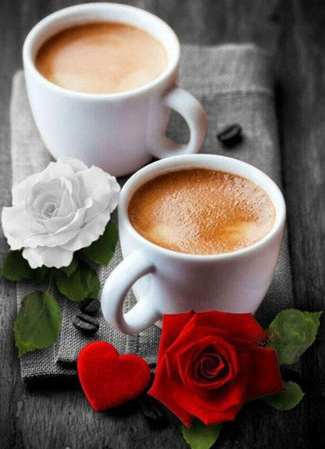 Tea & Roses Paint by Diamonds