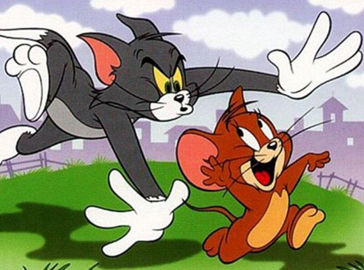 Tom Chasing the Jerry Paint by Diamonds