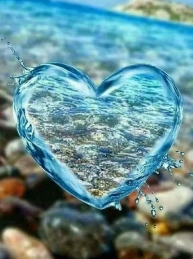 Water Heart Diamond Painting Kit