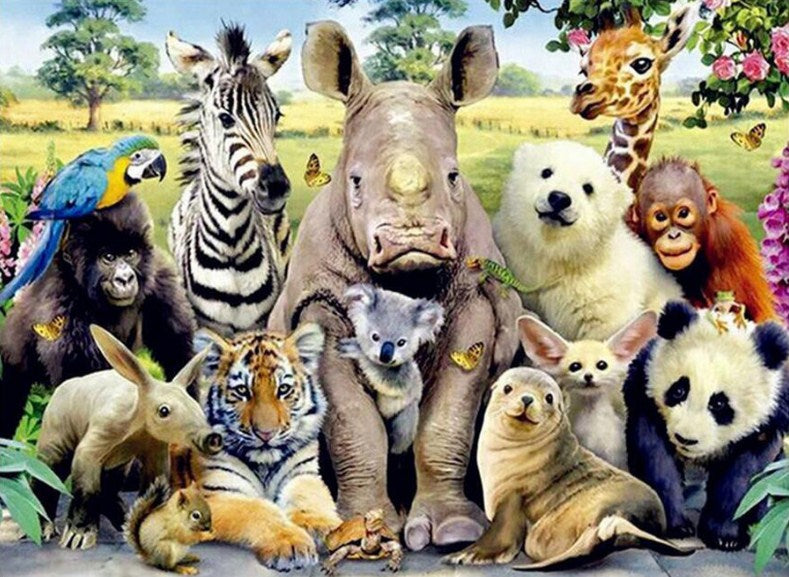 Wild Animals Diamond Painting Kit