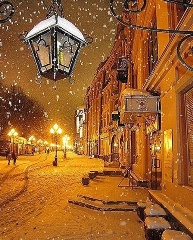 Winter Night Diamond Painting