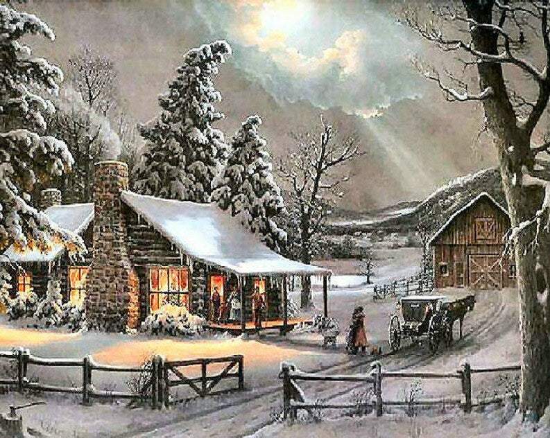 Winter Scene DIY Painting Kit