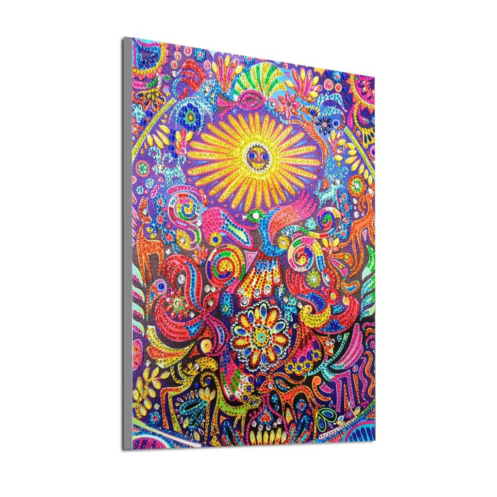 Abstracte bloemen speciaal diamond painting