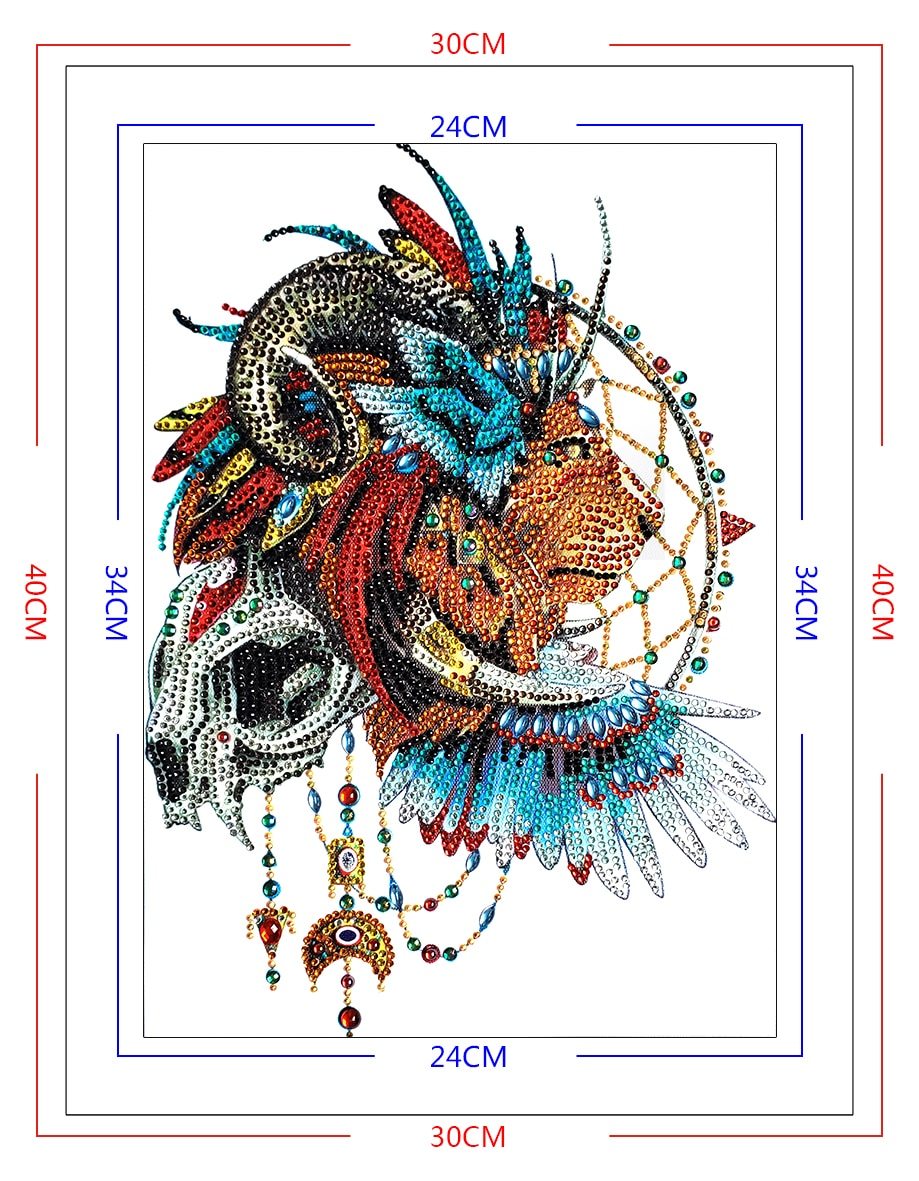 spirituele leeuw - speciaal diamond painting