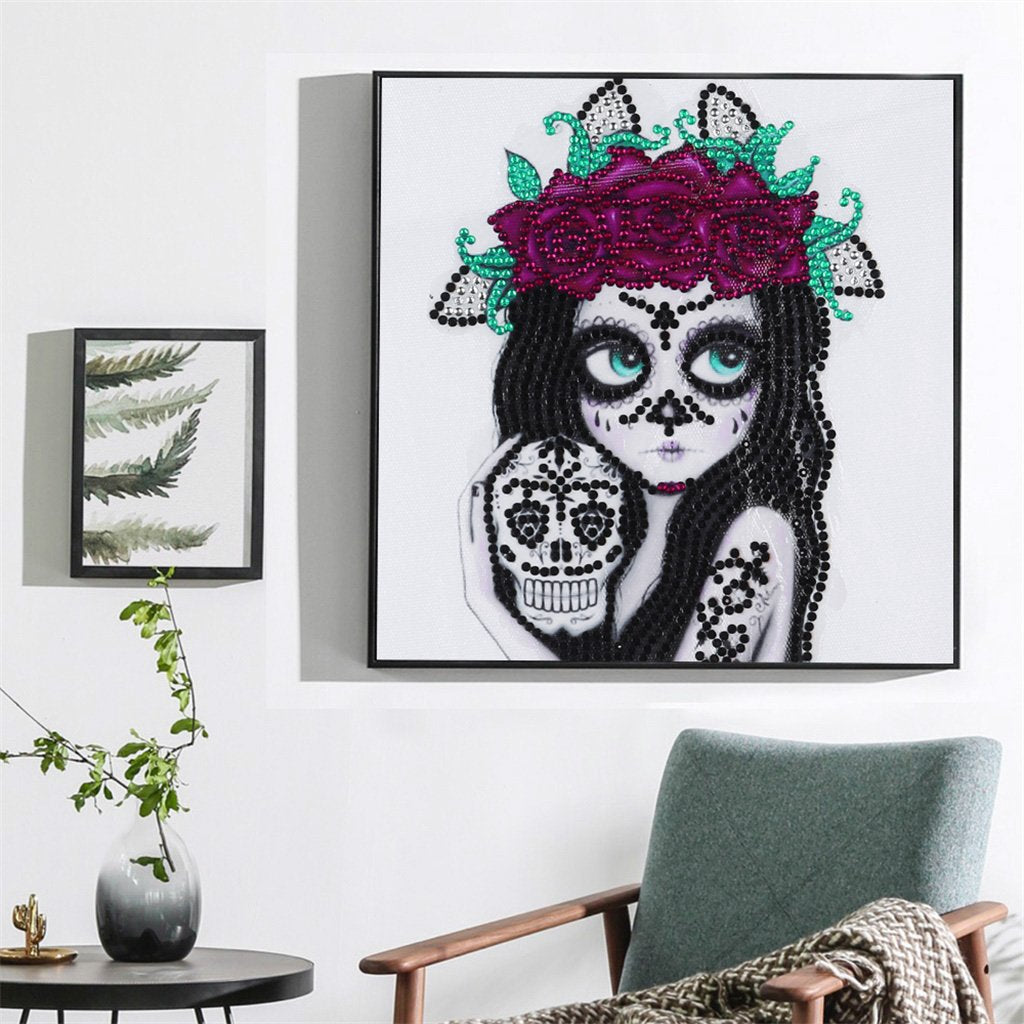 Emo Meisje - speciaal diamond painting