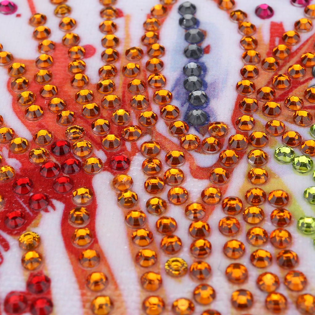 zebra Kleurrijk strepen - speciaal diamond painting