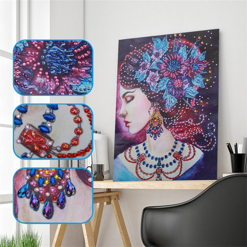 Koningin van bloemen - speciaal diamond painting