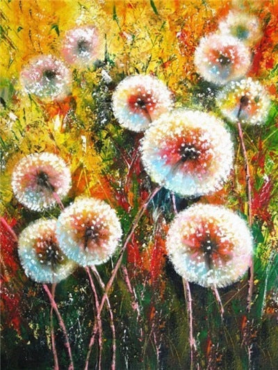 Prachtig paardebloem diamond painting