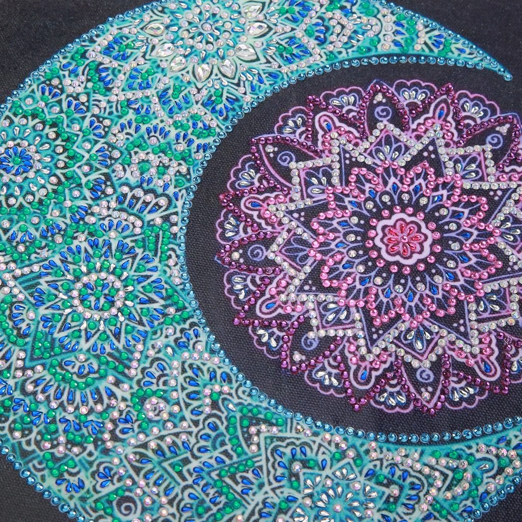 zon maan Mandala - speciaal diamond painting