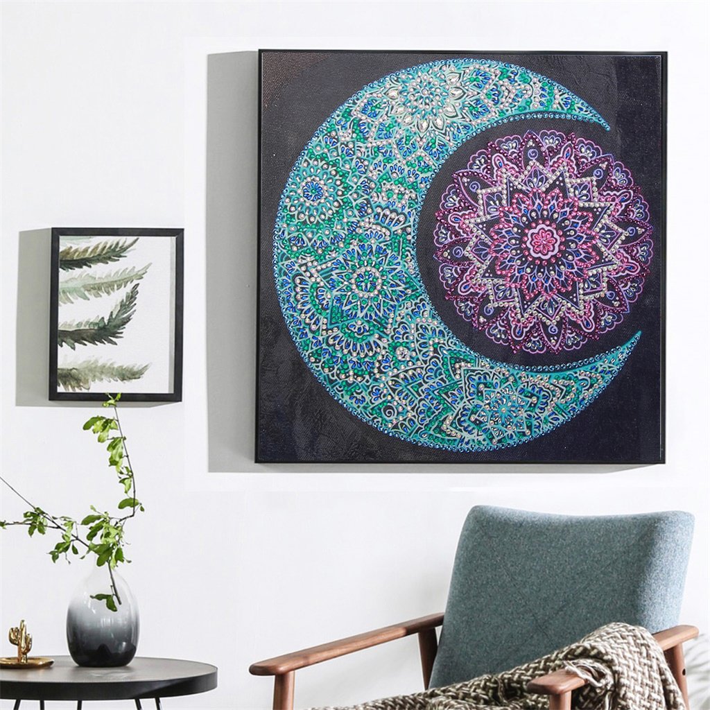 zon maan Mandala - speciaal diamond painting