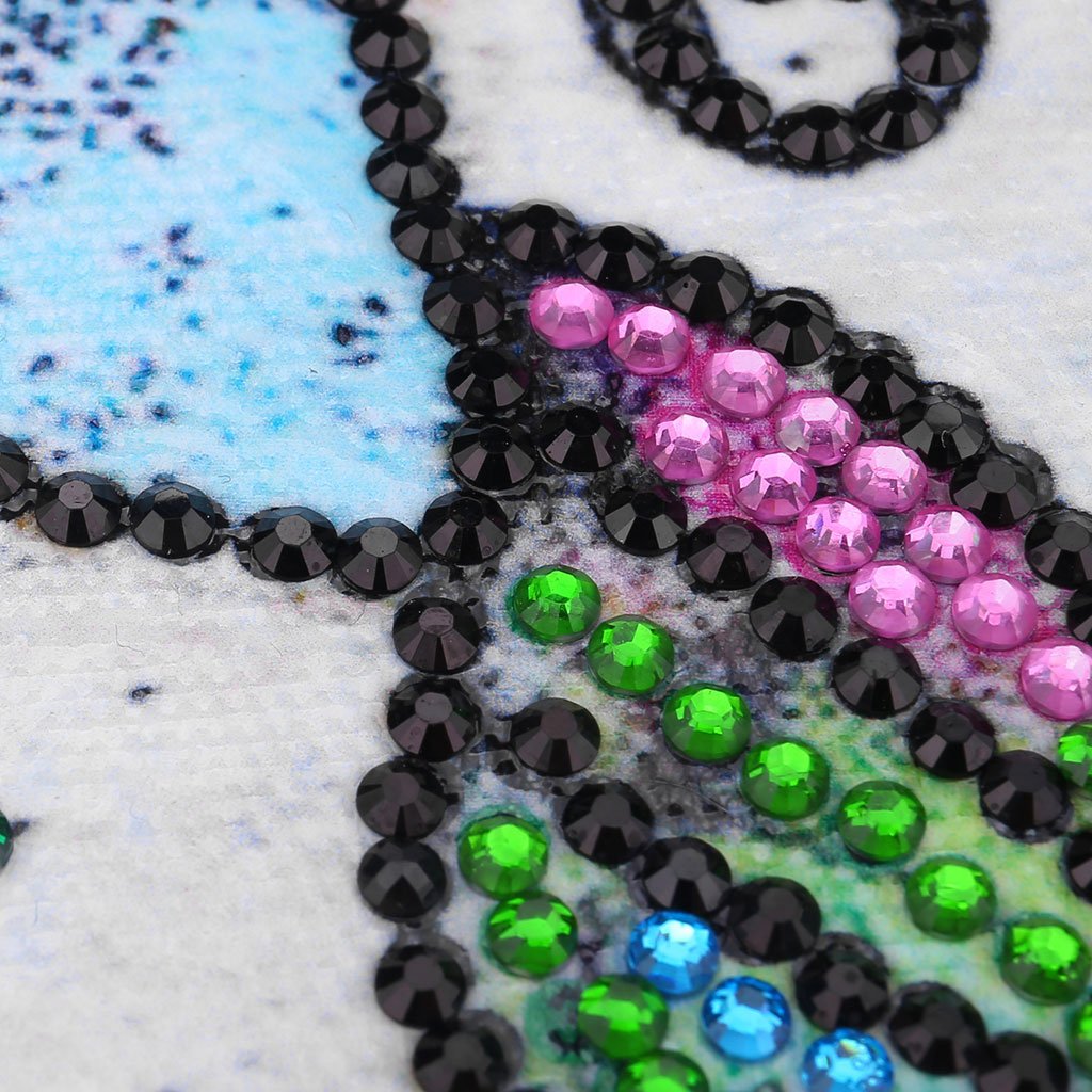 Vlinder aan christelijk kruis - speciaal diamond painting