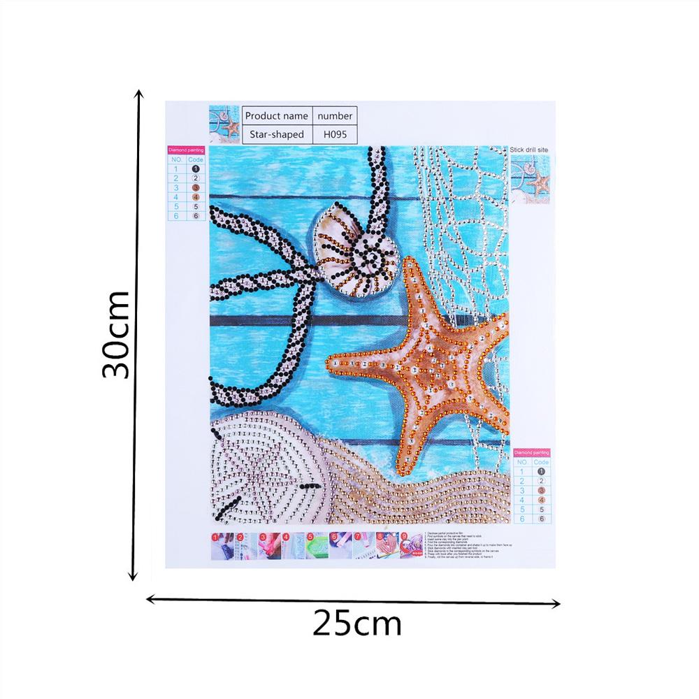 Zeester Zeeschelp - speciaal diamond painting