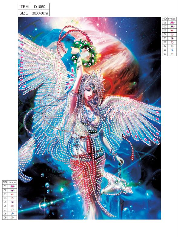Lief engels meisje - speciaal diamond painting