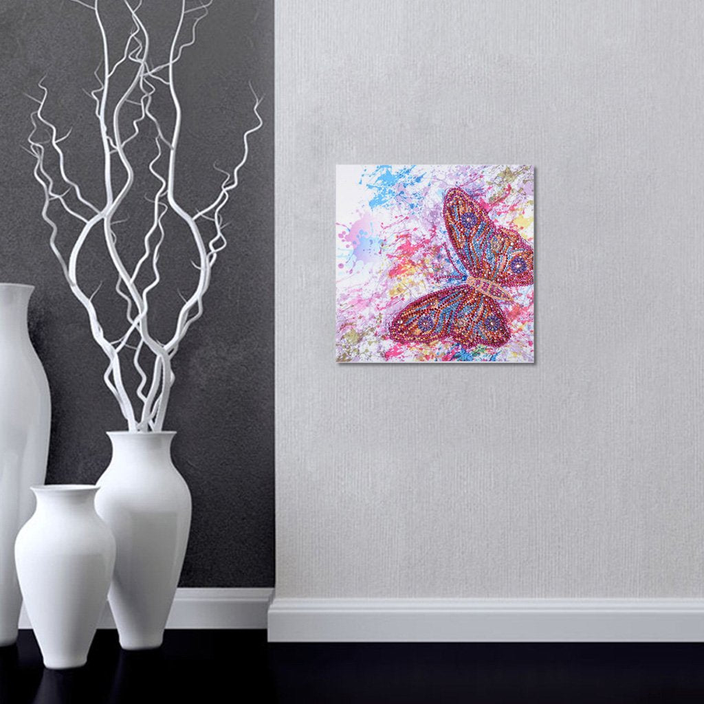 Kleurrijk Vlinder - speciaal diamond painting