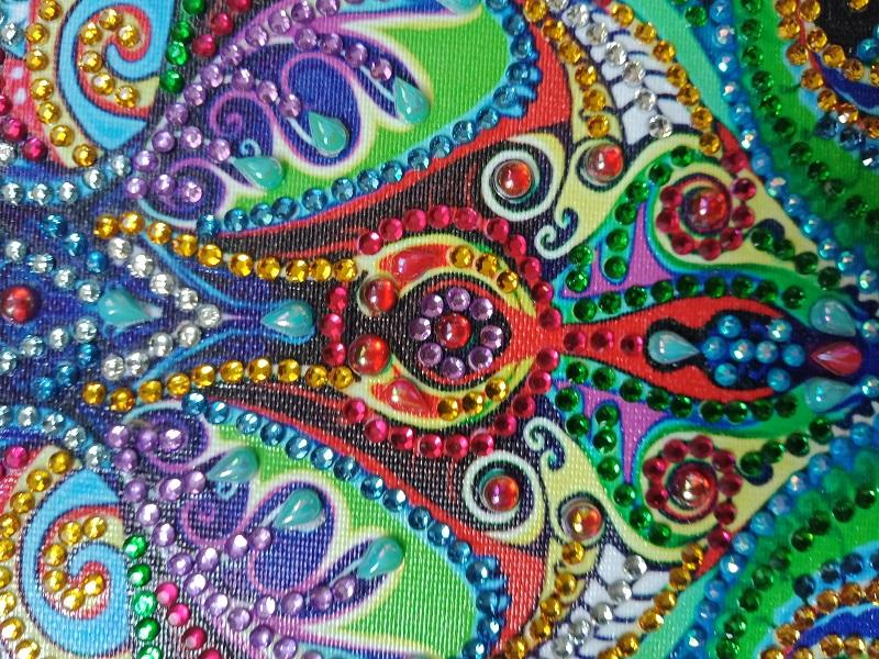 Abstracte illusie - speciaal gevormde diamond painting